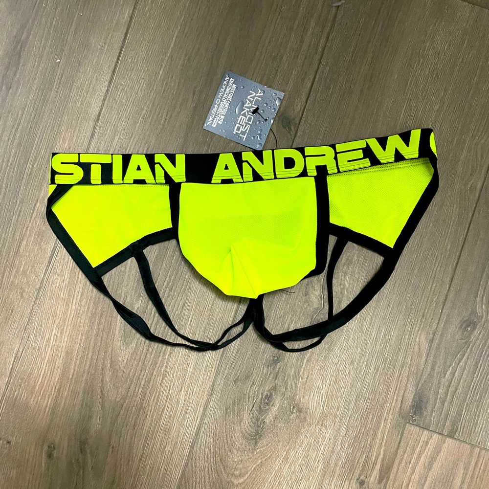 Andrew Christian moisture fun locker jock Large NWT
